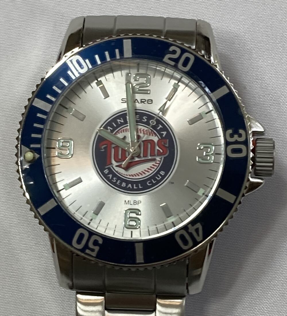 Minnesota Twins Sparo Key Style Men's Sports Watch Metal Band